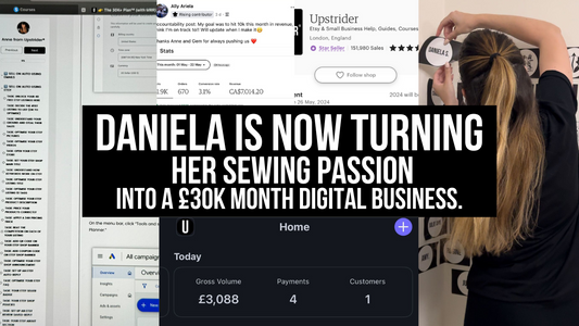 💥 Here is Daniela's £30K/month plan to turn her sewing passion into a digital products business and how you can too >>