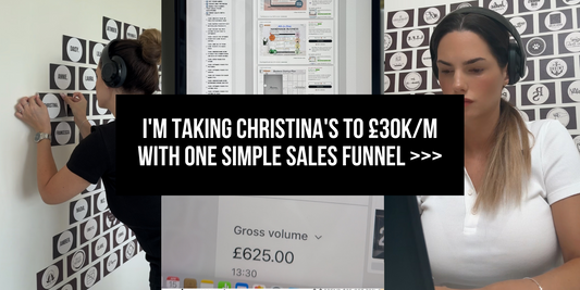 I'm taking Christina's to £30K/m with ONE simple sales funnel >>>
