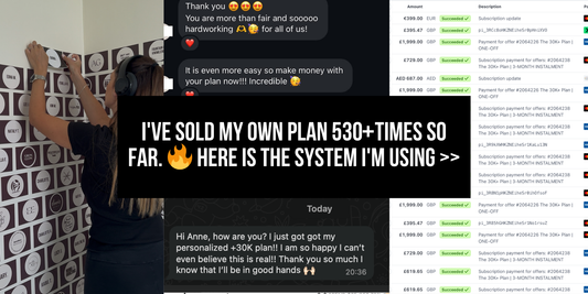 I've sold my own plan 530+ times so far. 🔥 Here is the system I'm using >>
