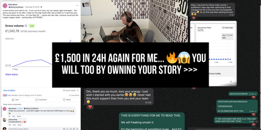 £1,500 in 24h again for me... 🔥😱 You will too by owning your story >>>