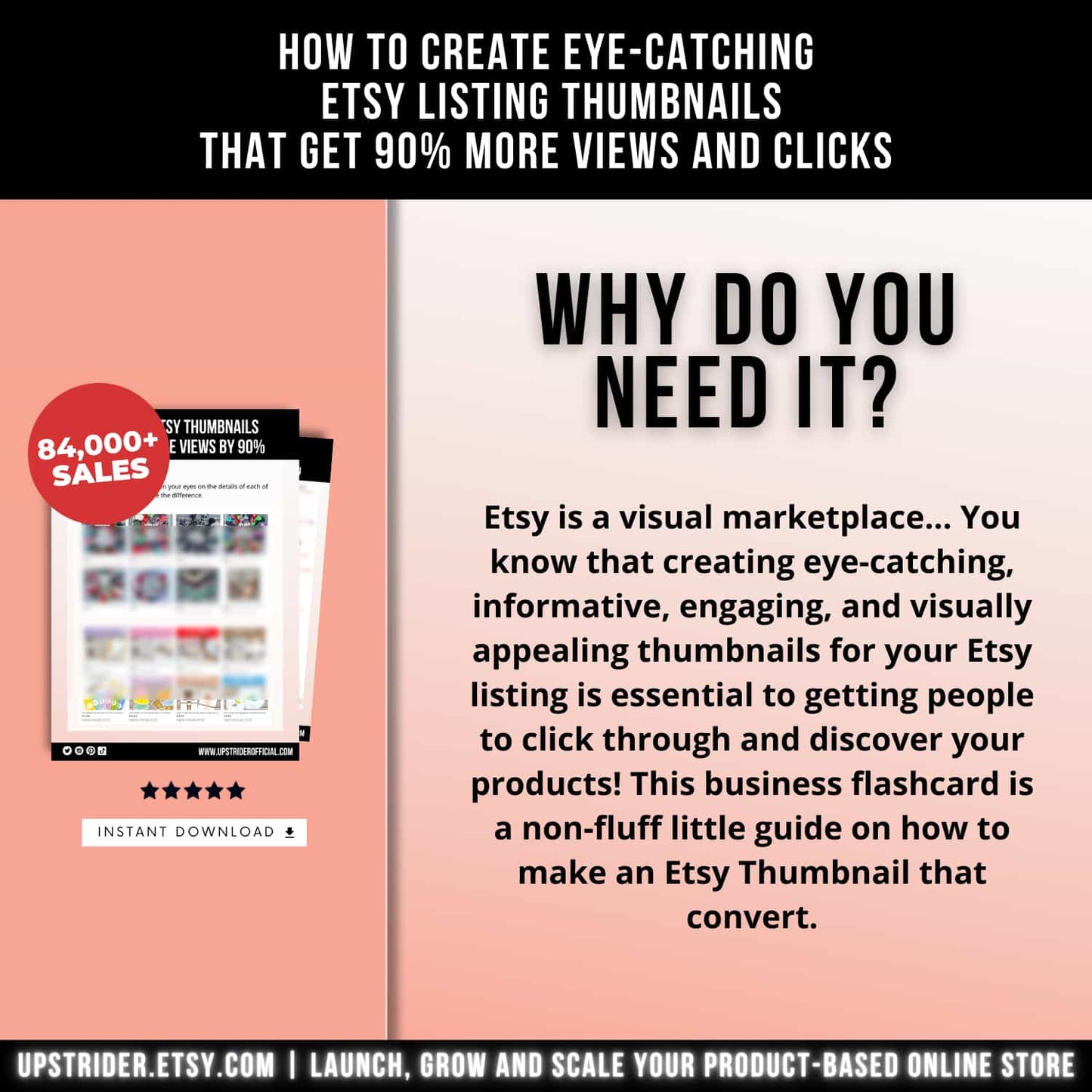 CREATE ETSY THUMBNAILS THAT RECEIVE 90% MORE CLICKS.