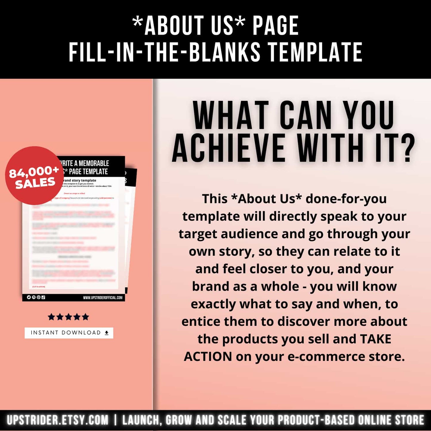 HOW TO WRITE A MEMORABLE *ABOUT US* PAGE TEMPLATE