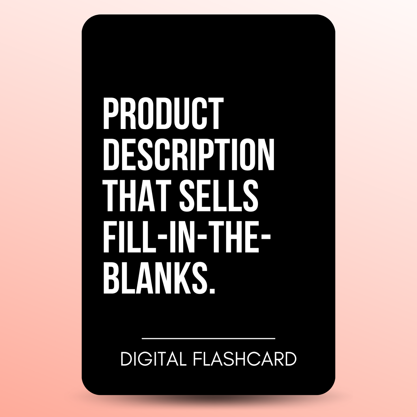 How To Write Product Descriptions That Sell Template Flashcard