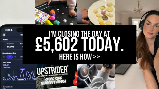 I'm closing the day at £5,602 today. Here is how >>
