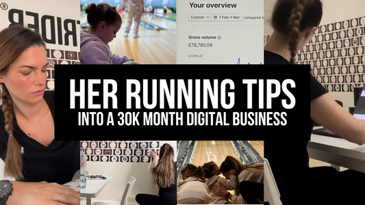 This customer is turning her running skills and tips into a £30,000/month digital business with digital products >>
