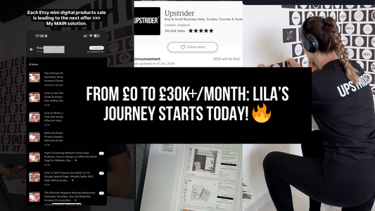 🔥 Lila starts today! She will now follow the same steps that took me from 0 to £30K+/month with ONE digital product!