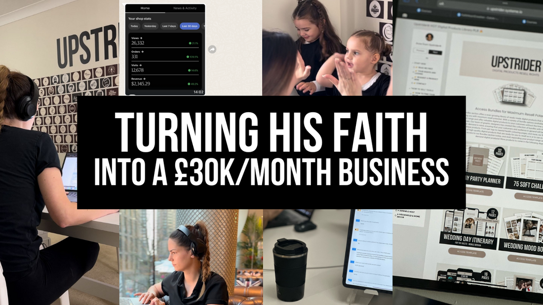 Here is How We're Turning Calvin's Faith And Values into a £30k Month Business