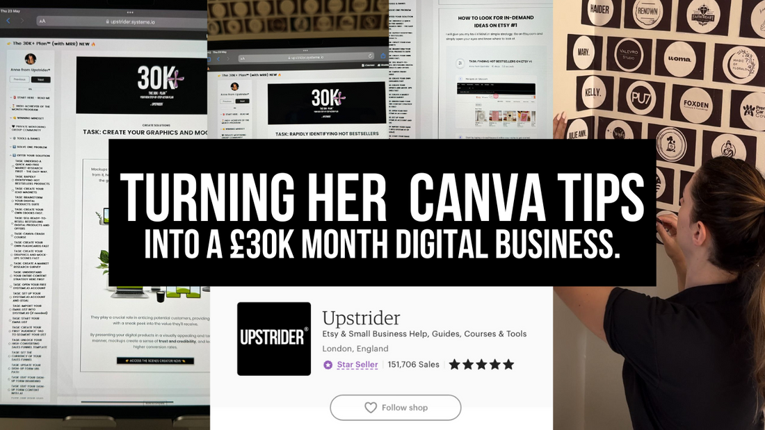 🔥  How Amy is Turning Her Canva Tips into a £30K+ a Month Business with Digital Products from Scratch