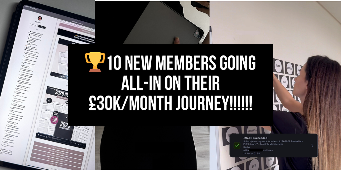 🏆🔥 +10 new members going all-in on their £30K+/month journey!!!!!!