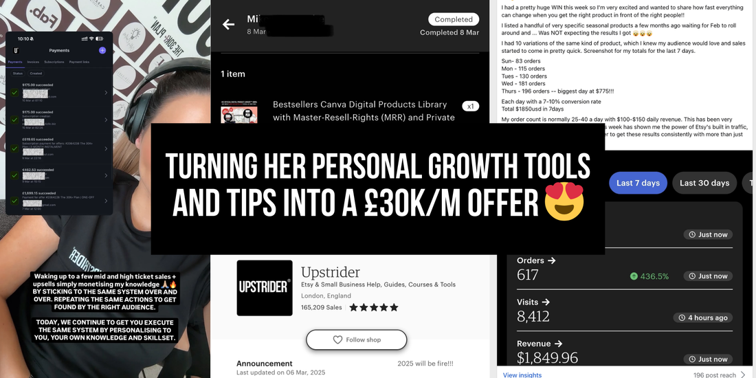 Turning her personal growth tools and tips into a £30K/m offer 😍