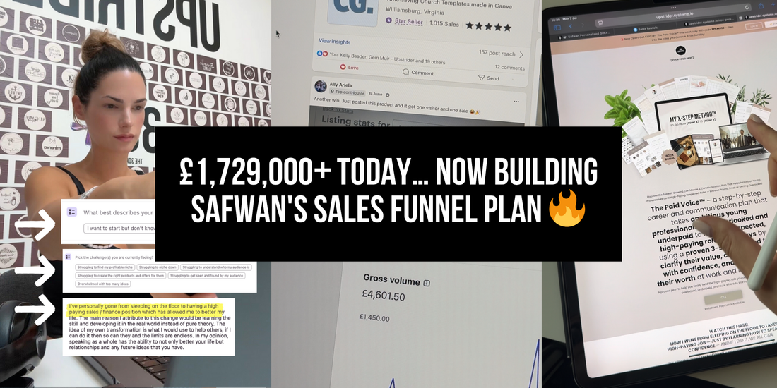 £1,729,000+ today... now building Safwan’s sales funnel plan 🔥 >>>