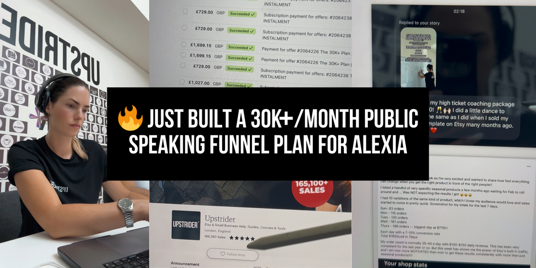 🔥 Just built a 30K+/month public speaking funnel plan for Alexia