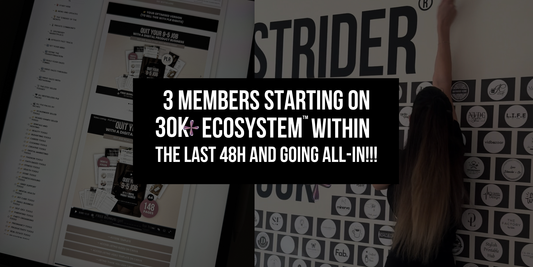 🏆😭🔥 +3 members starting on the 30K+ Ecosystem™ within the last 48H and going all-in!!!
