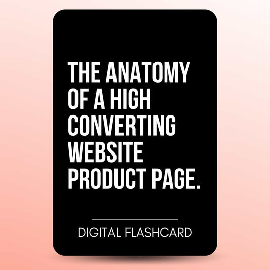 THE ANATOMY OF A HIGH CONVERTING WEBSITE PRODUCT PAGE